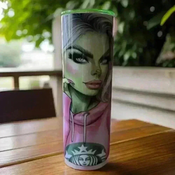 Glamour Grinch Starbucks Girl - Picture 1 of 3